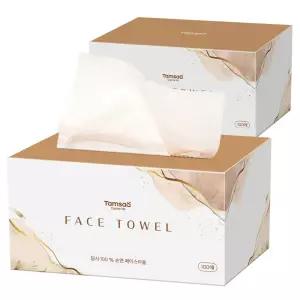탐사 일회용 순면 페이스타올 100개입 2개