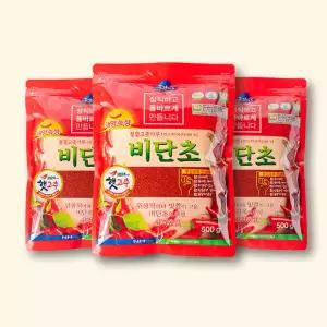 영월농협 동강마루 청결 고춧가루 비단초 500g x 3팩 / 국산 태양숙성초