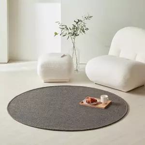 [S급리퍼] 먼지없는 솔리드 사이잘룩 러그 사계절 카페트 원형 3size