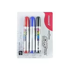 모나미-보드마카(흑1+청1+적1-혼합3입)/화이트/보드/마카/마커/보드펜/마카펜/칼라/3색/세트/굵은/보드펜