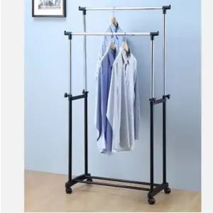 이동식 더블행거 이동식행거 바퀴행거 옷행거 2단행거 3단행거