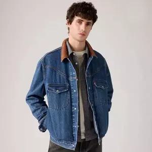 [리바이스] 남성 웨스턴 쇼트혼 트러커 자켓 다크 인디고 002WN-0000