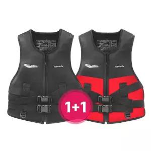 [버팔로구명조끼]버팔로 구명조끼 1+1 2개 블랙 레드 성인구명조끼 어린이구명조끼 부력보조복 튜브 물놀이