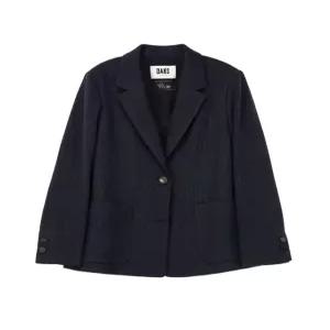 닥스 여성 25FW 다크네이비 울 캐시미어 헤링본 자켓 DLJA5D905N3