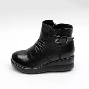 제이시 발편한부츠 7cm 굽높은 통굽기모겨울부츠 B061