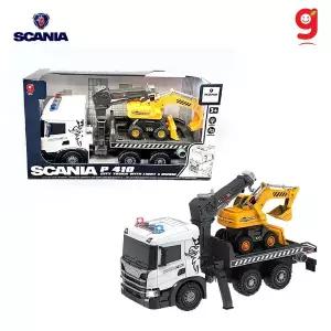 스카니아 트레일러+포크레인