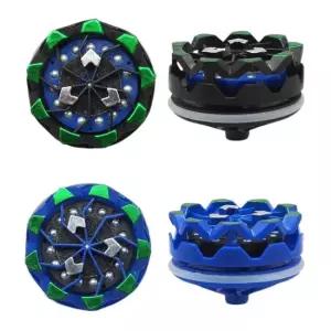 불꽃이 번쩍 스파크 스피너 배틀 팽이 장난감 작동 완구 펭이 돌아가 불꽃