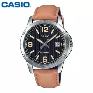 카시오 시계 MTP-V004L-1B2U 남성용 손목시계 가죽밴드 CASIO 정품