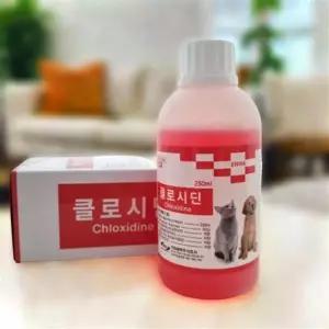클로르헥시딘 반려동물 소독 관리 펫 소독약 강아지 고양이 눈물 세정제 250ml
