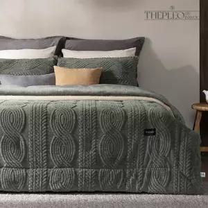 [SK]니트 자카드 극세사 침구 풀세트