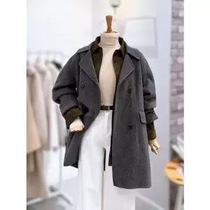 [갤러리아] [레코브]더블버튼 누빔안감 하프코트(LC21EZHD003X)