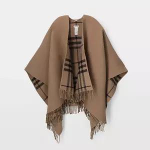 버버리 리버시블 체크 울 케이프 81045031