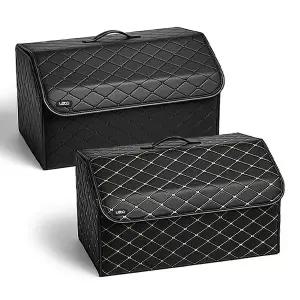 [레토] 가죽 트렁크 정리함 L 접이식 차량 자동차 정리함 수납함 세차가방