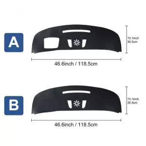 미니쿠퍼 호환 S F65 F66 F67 2024 2025 LHD RHD용 프리미엄 플란넬 대시보드 매트 자외선 차단 센터 콘솔