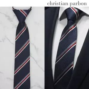 크리스티안 파본 사무직 4th stripes 자동 넥타이 7cm/정장/20대/남자/타이/고급/기본/기본형/깔끔/깔끔한
