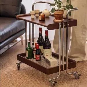 와인 트롤리 카트 호텔 웨건 고급 이동식 레스토랑