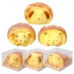 6개 조선문방구 빵 속 애니멀 스퀴시 세트