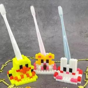 디폼블럭 귀여운 미니 동물 칫솔꽂이-옵션