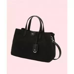 닥스 액세서리 아가일 퀼팅 패턴 블랙 나일론 토트백 핸드백 가방 4302269