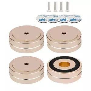 스피커용 다리 슈즈 오디오 장비 스탠드 스파이크 앰프 증폭기 지지대 논슬립 고무 링이 있는