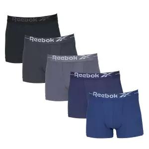 리복 리복팬티 남성드로즈 남자사각팬티 5매 -B팩(다크블루/네이비/다크그레이/차콜/블랙)-M(95)