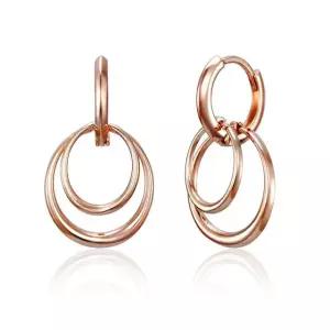 [끄란느] 14K GF 더블 링 원터치 볼드 귀걸이 C24EGF228