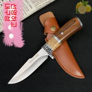 가정용 고경도 과도, 휴대용 몽골 손잡이 고기 칼, 날카로운 고기 칼, 야외 야영, 과일 칼