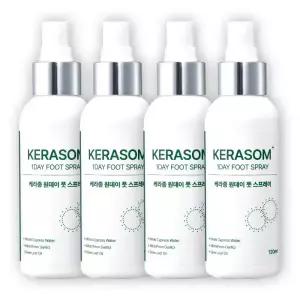 케라좀 원데이 문제성 발 풋스프레이 발각질제거제 120ml, 4개