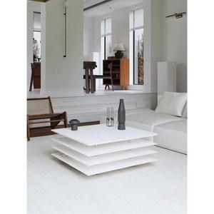 큐브 쇼파 테이블 페이지 흰색 커피 통나무 85x85x32 이동식 스타일