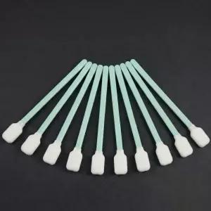 납작 세척 먼지없는 면봉 틈새 플라스틱 컴퓨터 렌즈 프린터 헤드 청소 무진 100개