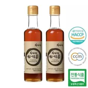 국산)  100  통깨 코스트코 프리미엄 참기름 180ml x 2병