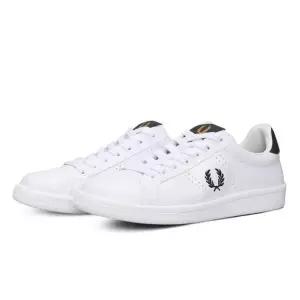 프레드페리 B721 레더 스니커즈 정장 운동화 화이트 B4321-200