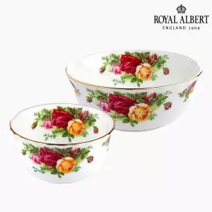 [로얄알버트](신세계 사우스시티)황실장미 밥공기 국공기 한식기 1인조세트