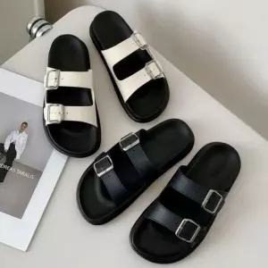여성 여름샌들 버클샌들 데일리 슈즈 바캉스샌들 더블버클 샌들슬리퍼 비치슬리퍼 쪼리