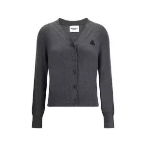 [이자벨마랑][명품] 이자벨마랑 26SS KARINA 로고 가디건 앤트러사이트 그레이