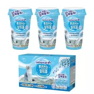 유니참 뿌려쓰는 탈취제 450ml x 3 고양이 냄새 제거 화장실 애묘용품 반려묘 모래