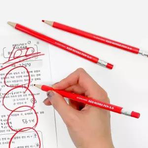 학교 학원 시험 문제 샤프형 빨간펜 채점펜 세트/색연필/선생님/교무실/빨강색/문구/용품/교사/점수용/체점