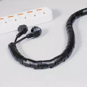 전선정리커버 2p 3M 블랙 최대지름32mm 헤리컬밴드 전선보호관