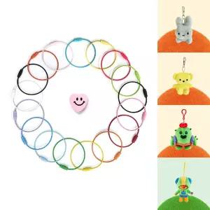 컬러 와이어링 DIY 키링 고리(혼합 5개입)/키링만들기/키링고리/DIY키링/DIY키링고리/키링부자재/키링재료