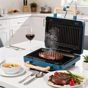 [시메오]전기 멀티 양면 그릴팬 DKK-T3201 논스틱 코팅 그릴