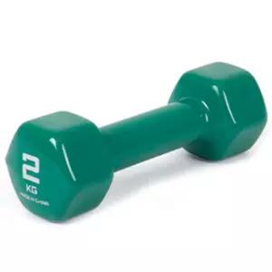 아이워너 PVC 컬러아령 2kg 그린/미용/헬스/용품/가정용/홈트레이닝/실내/일체형/요가/바벨/다이어트/체력