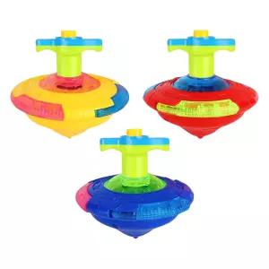 불빛 팽이 장난감 12개 세트 LED 스피드 총팽이 멜로디 프로펠라