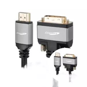 모니터 TV 연결용 DVI TO HDMI 프리미엄 메탈 케이블 2M DVIHDMI 애니포트용