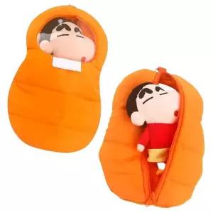 [라일리] Rly 짱구 침낭 파우치 인형포함 1P 미니 동전지갑 키홀더