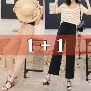 (총 2장) 쿨바지 여성 냉장고 바지 시원한 아이스 통바지 여름 쿨팬츠