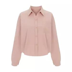 [롯데백화점]샐리 소프트 컬러 크롭 셔츠_I6A-CSH007