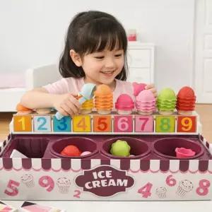 아이스크림 가게 놀이 숫자 학습 유치원 어린이집 두돌 교구
