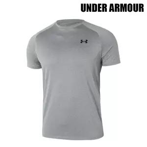 남성 반팔티 UA 테크 2.0 스틸 라이트 헤더 그레이 1326413-036