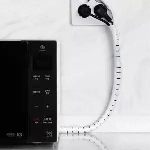 스프링타입 전선정리 22mm x 2M 컴퓨터케이블 사무실용품 타이 홀더 선고정 클립