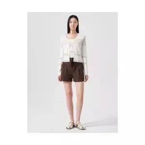 (국내매장정품) 에잇세컨즈 8SECONDS 원턱 스트링 반바지 브라운 354725MQ4D 253059